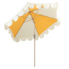 Dovecove 9 ft. Scalloped Patio Umbrellas With Fringe, Market Umbrellas With Water-resistant And Fade Resistant Canopy, 1.5" Wood Pole & Button Tilt New Shelf Pull $299