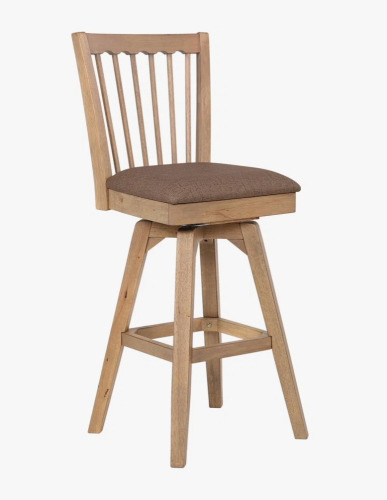 Red Barrel Studio&reg; 30" Solid Wood Spindle Back Swivel Bar Stool New In Box $299