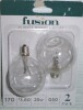 Fusion 2pk 25W Light Bulbs for Wax Warmers New in Box - 2