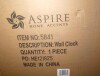 Aspire Home Accents Ines 36 Inch x 23-1/2 Inch Metal Analog Clock New In Box $299 - 2