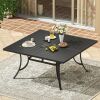 Vicllax 59" Square Patio Dining Table for 8, Outdoor Large Metal Table New in Box $499