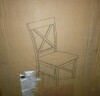 Best Master Furntiure Janet Antique Natural Oak x Back Side Chair $299 - 2