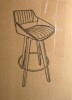 MEKLIBA Counter Height Bar Stool for Kitchen Island, 26.8 Inch H Modern Upholstered Bar Chair, Swivel Counter Stool with Wood Back and Bamboo Legs in Beige New Open Box $399 - 2