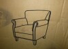 Comfort Pointe Holly Red Club Chair 8030-20 New in Box $399 - 2