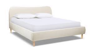 Jennifer Taylor Roman Curved Headboard. Modern King Platform Bed Frame 50500-4-ECBE-1.New in Box $1199