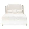 AICO Furniture Palm Gate King Platform Bed in Cloud White (3 Boxes) Ne win Box $2199