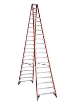 Werner 20 ft. Fiberglass Twin Step Ladder with 300 lbs. Load Capacity Type IA Duty Rating $1599