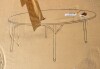 Flash Furniture 5' Round All-Occasion Plastic Folding Event Table for Parties and Trade Shows, Folding Banquet Table for Indoor/Outdoor Events, White New In Box $299 - 2