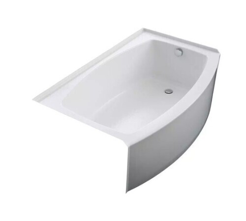 Kohler Expanse&reg; 60 in. x 38 in. Soaker Alcove Bathtub with Right Drain in White $1599