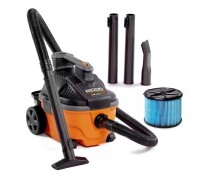 RIDGID 4 Gal. 5.0 Peak HP Portable Shop Vacuum Wet Dry Vac with Fine Dust Filter, Locking Hose and Attachments WD4070 On Working $199