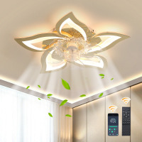 Orren Ellis Izzabella 24.6" 7 - Blade LED Dimmable Flush Mount Ceiling Fan with Light and Remote $299
