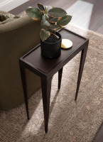 Kate and Laurel Rava Modern Cast Aluminum Metal Narrow Side Table, 16 x 8 x 25, Bronze, Slim Bedroom Nightstand for Use as Bedside Table or Skinny Living Room End Table New In Box $299