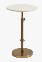 17 Stories Traditional Adjustable-Height Metal Pedestal Table New in Box $299