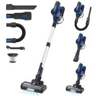 POWEART V870 Cordless Stick Vacuum, 30Kpa Powerful, 350W Motor, 8-in-1 Lightweight, 45 Min Runtime for Pet Hair, Hardfloor, Carpet On Working $299