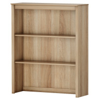 Charlton Home Scarlett Oak Bookcase With 2 Open Shelves, 33.9'' W New In Box $399