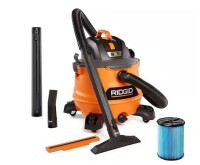 RIDGID 14 Gal. 6.0 Peak HP NXT Shop Vacuum Wet Dry Vac with Fine Dust Filter, Locking Hose, Wands and Attachments HD1400 On Working $299