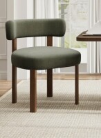 Hokku Designs Upholstered Solid Wood Dining Chair Side Chair New In Box $299