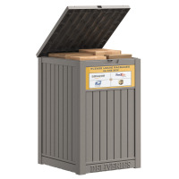 LHBcraft 48 Gallon Deck Box, Resin Package Drop Box, Lockable Package Delivery Box $199