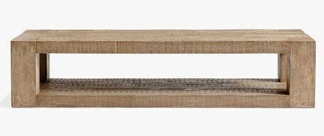 Crate & Barrel Natural Pine Coffee Table New $1999