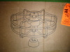 Gracie Oaks Copper 24.8" Classic Black Caged Farmhouse Ceiling Fan With Light Kit and Remote Control New In Box $299 - 2