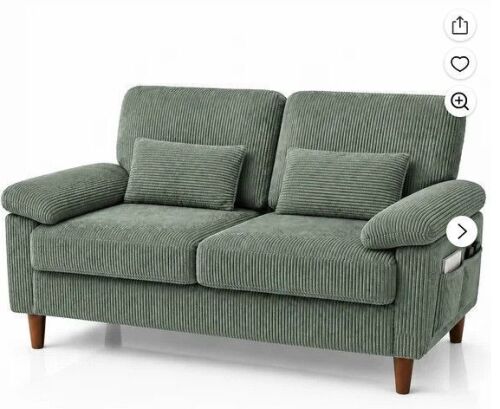 AAQZ 71&rdquo; Corduroy Sofa Comfy Couch New in Box $699