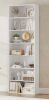 Zipcode Design Idlewild 82.5'' H Standard Bookcase, 7-Tier Open Bookcase, Home Library Bookcase White, New in Box $399