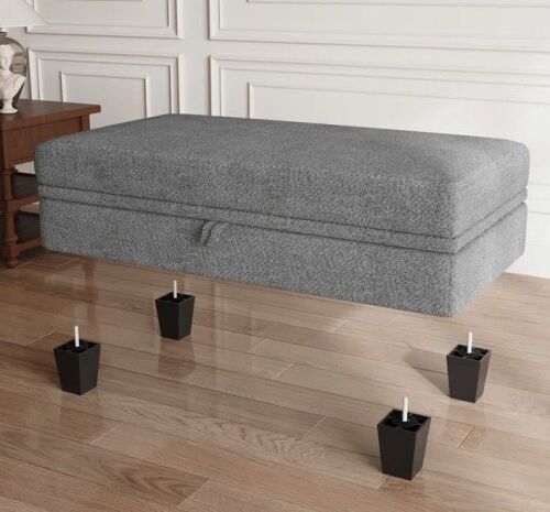 Latitude Run Anjana Bujesily Chenille 45.9'' Large Storage Ottoman Seat Module,New in Box $499