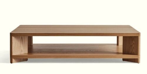 Patmos Coffee Table in Burma Teak Wood, New in Box $599
