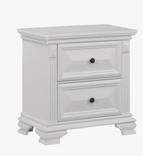 Canora Gray Torino 28" 2 Drawers Nightstand in White New in Box $399