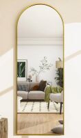 Wayfair Basics Arched Metal Oversized Full Length Mirror 64" x 21" New in Box $399