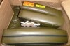 Ebern Designs Bobur 31.4''W Faux Leather Living Room Accent Chair in Olive Green in Box $599 - 2
