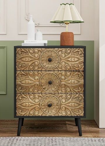 Streamdale Furniture Streamdale 3-Drawer Cabinet Versatile Storage Solution $399