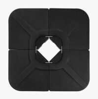 Arlmont & Co. Haque 200 Lbs 4 Piece U Shape Plastic Free Standing Umbrella Base New In Box $199