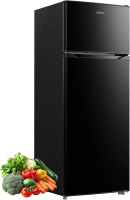 Upstreman 7.7 Cu.Ft. Refrigerator with Freezer, Double Door Fridge, Adjustable Thermostat, Large Capacity, Reversible Door Swing, Refrigerator New in Box $799
