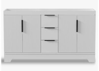 Eclife 60" Double Sink Bathroom Vanity Cabinet in White New in Box $799