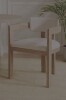 Orren Ellis Lyddia Wood Upholstered Dining Chair Beige and Light Ash New in Box $599
