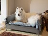 Archie & Oscar Achilles Manhattan ECOFLEX Raised Dog Bed with Cushion in Gray New in Box $299