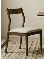 George Oliver Upholstered Seat Dining Chair With Solid Wood Legs, Hollowed Back Side Chair New in Box $299