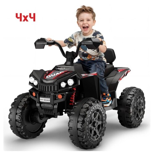 Firstness 24V Electric Kids ATV Quad 800W Kids ATV 4 Wheeler 2 Seater Ride on Toys with 3 Speed Mode Music LED Lights Toddler 4 Wheeler Quad Ride On Car for Boys Girls Ages 3-8, Black New In Box $499