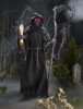 Home Accents Holiday 7.5 FT Grave & Bones Animated LED Fiery Reaper New In Box $299