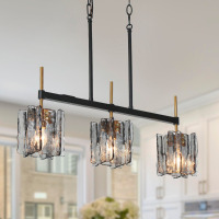 Willa Arlo&trade; Interiors Eton 24.8" W 3-Light Dimmable Metal Linear Pendant New In Box $499