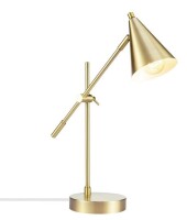 Globe Electric 18" Tacoma Balance Arm Desk Lamp Matte Brass - Adjustable, Cone Shade, ETL Listed New In Box $99