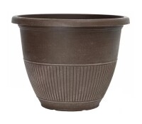 Southern Patio 12 in. Rene Bark Brush Plastic Planter New $39