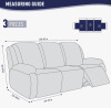 Brayden Studio&reg; Wald 3 Seats Jacquard Recliner Chair Covers Furniture Protector Recliner Slipcovers With Elastic Bottom For Kids Pets New In Box $199 - 2