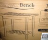 Latitude Run&reg; Shower Bench Seat For Inside Shower - Wooden Shower Bench With Shelf - Bathroom Bench And Teak Shower Stool For Spa And Bath $299 - 2