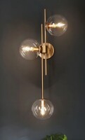 Beachcrest Home&trade; Beesley 3-Light Dimmable Armed Sconce New In Box $399