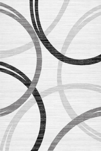 Wrought Studio&trade; 5' x 7' Modern Wave Curve Machine Washable Area Rug in Whige $299