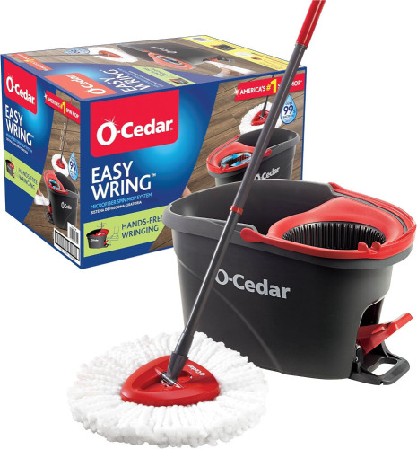 O-Cedar EasyWring Microfiber Spin Mop, Bucket Floor Cleaning System $79