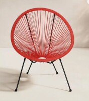 AllModern Outdoor Hammock Weave Patio Chair in Orange New in Box $399
