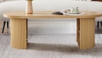 Ebern Designs 47.24" Oval Coffee Table With Storage New in Box $399